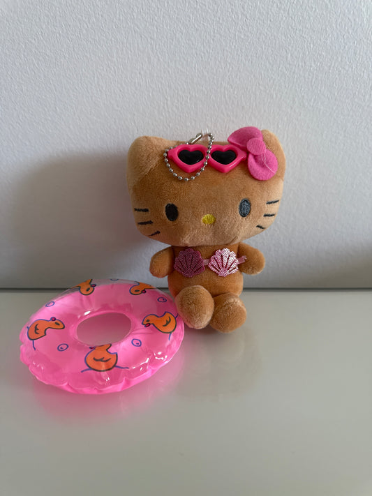 Hello Kitty Keychain With float